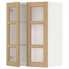Доставка из Польши METOD sza sc pol/2 szkl drz, bialy/Forsbacka dab, 60x80 cm ИКЕА-39509356, ЕВРОИКЕА Калининград