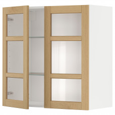 Доставка из Польши METOD sza sc pol/2 szkl drz, bialy/Forsbacka dab, 80x80 cm ИКЕА-19509357, ЕВРОИКЕА Калининград