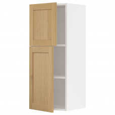 Доставка из Польши METOD szafka scienna z polkami/2 drzwi, bialy/Forsbacka dab, 40x100 cm ИКЕА-29509347, ЕВРОИКЕА Калининград