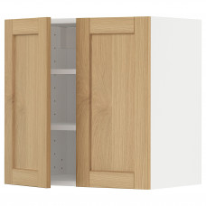Доставка из Польши METOD szafka scienna z polkami/2 drzwi, bialy/Forsbacka dab, 60x60 cm ИКЕА-99509363, ЕВРОИКЕА Калининград