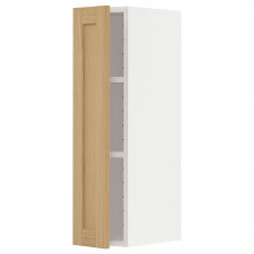 Доставка из Польши METOD szafka scienna z polkami, bialy/Forsbacka dab, 20x80 cm ИКЕА-59509379, ЕВРОИКЕА Калининград