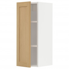 Доставка из Польши METOD szafka scienna z polkami, bialy/Forsbacka dab, 30x80 cm ИКЕА-79509364, ЕВРОИКЕА Калининград