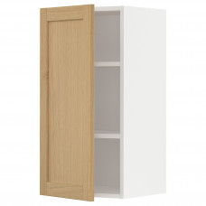 Доставка из Польши METOD szafka scienna z polkami, bialy/Forsbacka dab, 40x80 cm ИКЕА-99509339, ЕВРОИКЕА Калининград