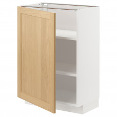 Доставка из Польши METOD szafka st/polki, bialy/Forsbacka dab, 60x37 cm ИКЕА-59509096, ЕВРОИКЕА Калининград