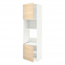 Доставка из Польши METOD sza st wys pie/mikr 2dr/pol, bialy/Askersund wzor jasny jesion, 60x60x220 cm ИКЕА-39459950, ЕВРОИКЕА Калининград