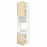 Доставка из Польши METOD sza st wys pie/mikr 2dr/pol, bialy/Askersund wzor jasny jesion, 60x60x240 cm ИКЕА-49466926, ЕВРОИКЕА Калининград