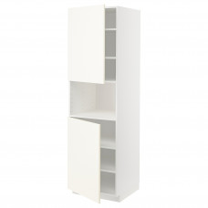 Доставка из Польши METOD sza st wys mikr 2drz/pol, bialy/Vallstena bialy, 60x60x200 cm ИКЕА-99507378, ЕВРОИКЕА Калининград