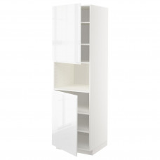 Доставка из Польши METOD sza st wys mikr 2drz/pol, bialy/Voxtorp polysk/biel, 60x60x200 cm ИКЕА-69463248, ЕВРОИКЕА Калининград