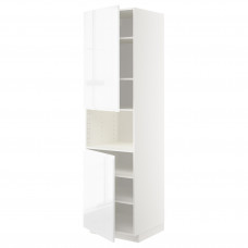 Доставка из Польши METOD sza st wys mikr 2drz/pol, bialy/Voxtorp polysk/biel, 60x60x220 cm ИКЕА-49459412, ЕВРОИКЕА Калининград