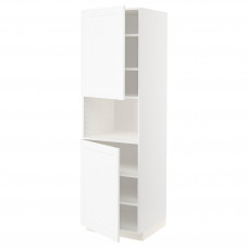 Доставка из Польши METOD sza st wys mikr 2drz/pol, bialy Enkoping/bialy imitacja drewna, 60x60x200 cm ИКЕА-09473542, ЕВРОИКЕА Калининград