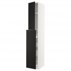 Доставка из Польши METOD / MAXIMERA 1 дверца/4 ящика, белый/Kungsbacka антрацит, 40x60x240 cm ИКЕА-69455804, ЕВРОИКЕА Калининград