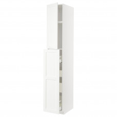 Доставка из Польши METOD / MAXIMERA sza wys z wys 1drz/4szu, bialy Enkoping/bialy imitacja drewna, 40x60x240 cm ИКЕА-69473563, ЕВРОИКЕА Калининград