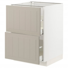 Доставка из Польши METOD / MAXIMERA sz stj 2fr/2w szu, bialy/Stensund bezowy, 60x60 cm ИКЕА-49408069, ЕВРОИКЕА Калининград