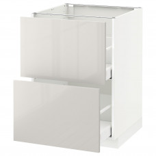 Доставка из Польши METOD / MAXIMERA sz stj 2fr/2w szu, bialy/Ringhult jasnoszary, 60x60 cm ИКЕА-99141794, ЕВРОИКЕА Калининград