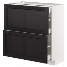 Доставка из Польши METOD / MAXIMERA sz stj 2fr/3szu, bialy/Lerhyttan bejcowane na czarno, 80x37 cm ИКЕА-79256837, ЕВРОИКЕА Калининград