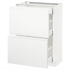 Доставка из Польши METOD / MAXIMERA sz stj 2fr/3szu, bialy/Voxtorp matowy bialy, 60x37 cm ИКЕА-09112833, ЕВРОИКЕА Калининград