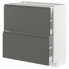 Доставка из Польши METOD / MAXIMERA sz stj 2fr/3szu, bialy/Voxtorp ciemnoszary, 80x37 cm ИКЕА-69310340, ЕВРОИКЕА Калининград