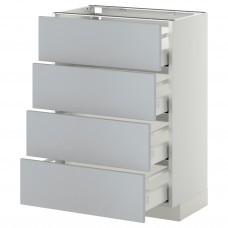 Доставка из Польши METOD / MAXIMERA 4fr/4sz stj, белый/веддинге серый, 60x37 cm ИКЕА-49026348, ЕВРОИКЕА Калининград