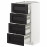 Доставка из Польши METOD / MAXIMERA sz stj 4fr/4szu, bialy/Lerhyttan bejcowane na czarno, 40x37 cm ИКЕА-99256799, ЕВРОИКЕА Калининград