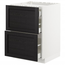 Доставка из Польши METOD / MAXIMERA sz stj pl/2fr/3szu, bialy/Lerhyttan bejcowane na czarno, 60x60 cm ИКЕА-89257191, ЕВРОИКЕА Калининград