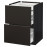 Доставка из Польши METOD / MAXIMERA Sz stj 2dr/2n/d/w, черный/Kungsbacka антрацит, 60x60 cm ИКЕА-49212425, ЕВРОИКЕА Калининград