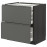 Доставка из Польши METOD / MAXIMERA sz stj 2fr/2n/sr/w szu, czarny/Voxtorp ciemnoszary, 80x60 cm ИКЕА-49310124, ЕВРОИКЕА Калининград
