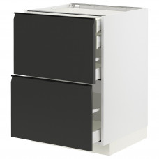 Доставка из Польши METOD / MAXIMERA sz stj 2fr/2n/sr/w szu, bialy/Upplov matowy antracyt, 60x60 cm ИКЕА-39493464, ЕВРОИКЕА Калининград