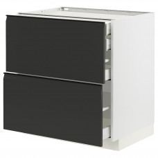 Доставка из Польши METOD / MAXIMERA sz stj 2fr/2n/sr/w szu, bialy/Upplov matowy antracyt, 80x60 cm ИКЕА-39493925, ЕВРОИКЕА Калининград