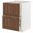 Доставка из Польши METOD / MAXIMERA Sz stj 2fr/2s, белый Enkoping/коричневый орех, 60x60 cm ИКЕА-59475039, ЕВРОИКЕА Калининград