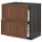 Доставка из Польши METOD / MAXIMERA Sz stj 2fr/2s, черный Enkoping/коричневый орех, 80x60 cm ИКЕА-39476327, ЕВРОИКЕА Калининград