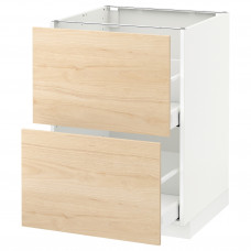 Доставка из Польши METOD / MAXIMERA sz stj 2fr/2w szu, bialy/Askersund wzor jasny jesion, 60x60 cm ИКЕА-59215838, ЕВРОИКЕА Калининград