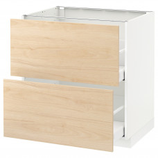 Доставка из Польши METOD / MAXIMERA sz stj 2fr/2w szu, bialy/Askersund wzor jasny jesion, 80x60 cm ИКЕА-39215839, ЕВРОИКЕА Калининград