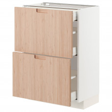 Доставка из Польши METOD / MAXIMERA sz stj 2fr/3szu, bialy/Frojered jasny bambus, 60x37 cm ИКЕА-09330299, ЕВРОИКЕА Калининград