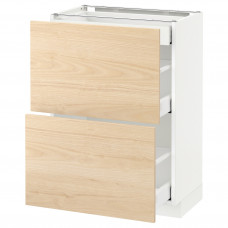 Доставка из Польши METOD / MAXIMERA sz stj 2fr/3szu, bialy/Askersund wzor jasny jesion, 60x37 cm ИКЕА-99215959, ЕВРОИКЕА Калининград