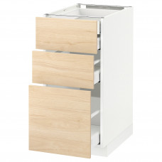 Доставка из Польши METOD / MAXIMERA sz stj 3fr/2n/sr/w szu, bialy/Askersund wzor jasny jesion, 40x60 cm ИКЕА-09215831, ЕВРОИКЕА Калининград