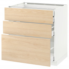Доставка из Польши METOD / MAXIMERA sz stj 3fr/2n/sr/w szu, bialy/Askersund wzor jasny jesion, 80x60 cm ИКЕА-69215833, ЕВРОИКЕА Калининград