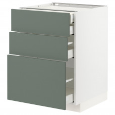 Доставка из Польши METOD / MAXIMERA sz stj 3fr/2n/sr/w szu, bialy/Bodarp szarozielony, 60x60 cm ИКЕА-19316797, ЕВРОИКЕА Калининград