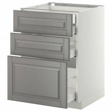Доставка из Польши METOD / MAXIMERA sz stj 3fr/2n/sr/w szu, bialy/Bodbyn szary, 60x60 cm ИКЕА-99913985, ЕВРОИКЕА Калининград