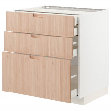 Доставка из Польши METOD / MAXIMERA sz stj 3fr/2n/sr/w szu, bialy/Frojered jasny bambus, 80x60 cm ИКЕА-09330223, ЕВРОИКЕА Калининград