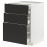 Доставка из Польши METOD / MAXIMERA sz stj 3fr/2n/sr/w szu, bialy/Nickebo matowy antracyt, 60x60 cm ИКЕА-69497601, ЕВРОИКЕА Калининград