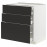 Доставка из Польши METOD / MAXIMERA sz stj 3fr/2n/sr/w szu, bialy/Nickebo matowy antracyt, 80x60 cm ИКЕА-39498881, ЕВРОИКЕА Калининград