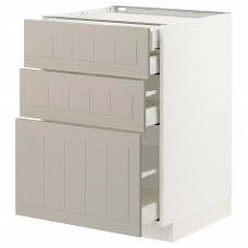 Доставка из Польши METOD / MAXIMERA sz stj 3fr/2n/sr/w szu, bialy/Stensund bezowy, 60x60 cm ИКЕА-89408053, ЕВРОИКЕА Калининград