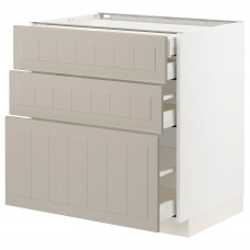 Доставка из Польши METOD / MAXIMERA sz stj 3fr/2n/sr/w szu, bialy/Stensund bezowy, 80x60 cm ИКЕА-19408056, ЕВРОИКЕА Калининград