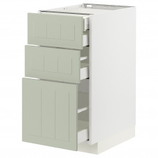 Доставка из Польши METOD / MAXIMERA sz stj 3fr/2n/sr/w szu, bialy/Stensund jasnozielony, 40x60 cm ИКЕА-29486850, ЕВРОИКЕА Калининград