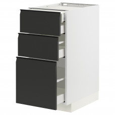 Доставка из Польши METOD / MAXIMERA sz stj 3fr/2n/sr/w szu, bialy/Upplov matowy antracyt, 40x60 cm ИКЕА-39493812, ЕВРОИКЕА Калининград