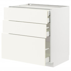 Доставка из Польши METOD / MAXIMERA sz stj 3fr/2n/sr/w szu, bialy/Vallstena bialy, 80x60 cm ИКЕА-59507163, ЕВРОИКЕА Калининград