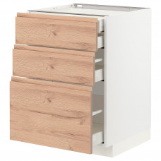 Доставка из Польши METOD / MAXIMERA sz stj 3fr/2n/sr/w szu, bialy/Voxtorp imit. debu, 60x60 cm ИКЕА-99402729, ЕВРОИКЕА Калининград