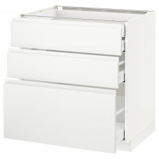 Доставка из Польши METOD / MAXIMERA sz stj 3fr/2n/sr/w szu, bialy/Voxtorp matowy bialy, 80x60 cm ИКЕА-29112097, ЕВРОИКЕА Калининград
