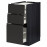 Доставка из Польши METOD / MAXIMERA sz stj 3fr/2n/sr/w szu, czarny/Upplov matowy antracyt, 40x60 cm ИКЕА-39495590, ЕВРОИКЕА Калининград