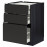 Доставка из Польши METOD / MAXIMERA sz stj 3fr/2n/sr/w szu, czarny/Upplov matowy antracyt, 60x60 cm ИКЕА-29495595, ЕВРОИКЕА Калининград